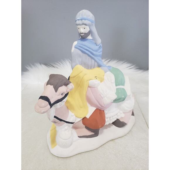 LARGE 3 Atlantic Mold Wise Man Standing Camel Wiseman Christmas Nativity Lot Set - Picture 3 of 10